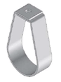 Abraçadeira Tipo Gota (Econômica) - 2.1/2" (73 e 76mm)